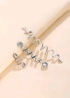 Spiral Hair Cuffs- Silver