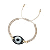 Woven Eye Bracelet - Cream