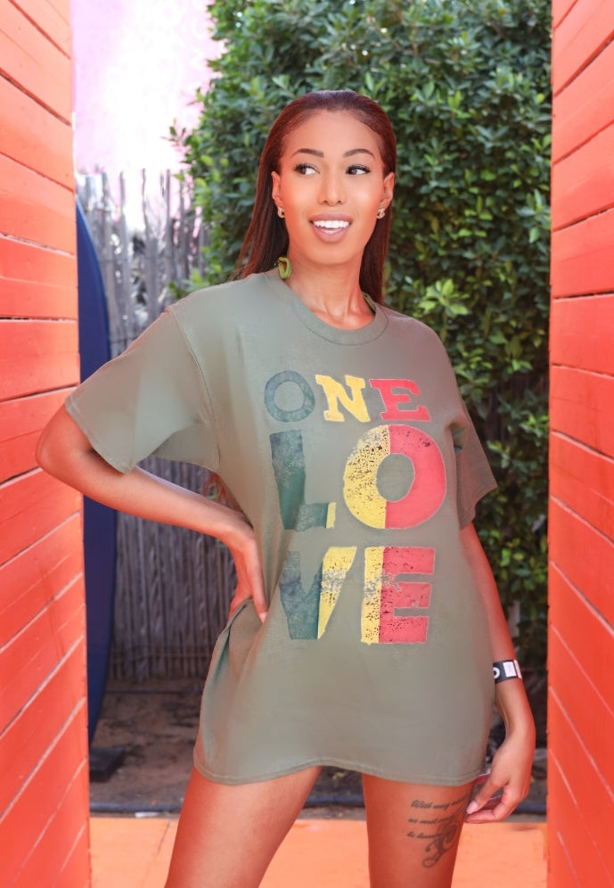 One Love T-Shirt - Green