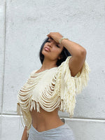 Fray & Fringe Cropped Poncho