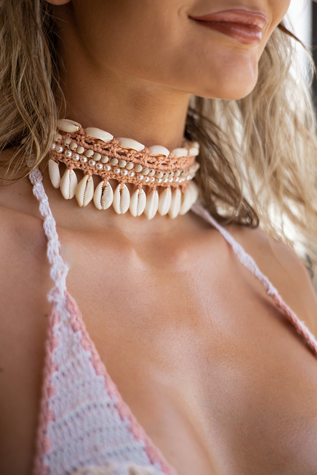 Bondi Necklace - Light Peach