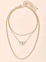 Diamond Eye Pendent Set